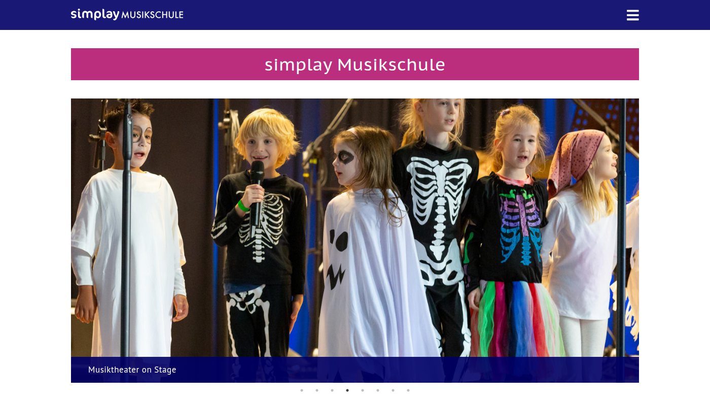 The home page of simplay.de