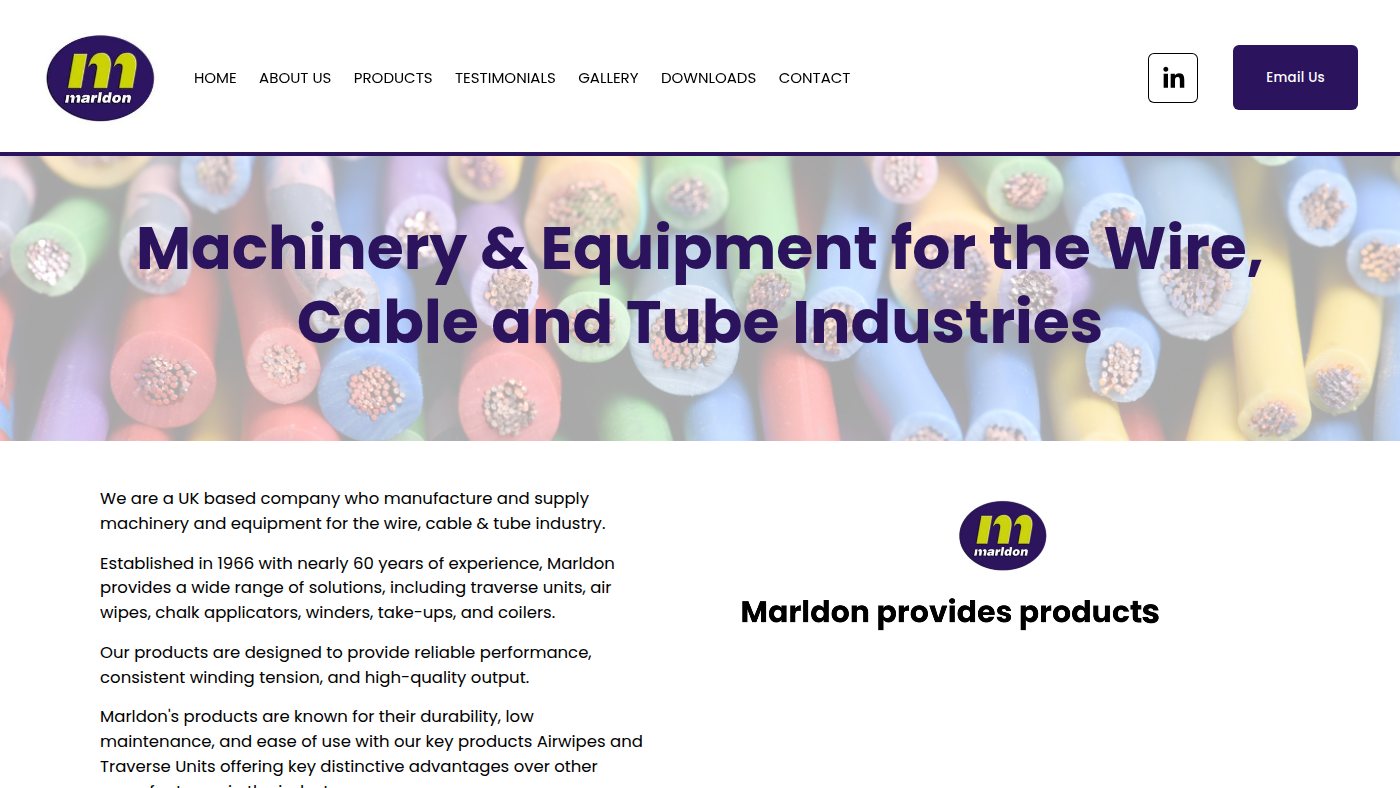 The home page of marldon.com
