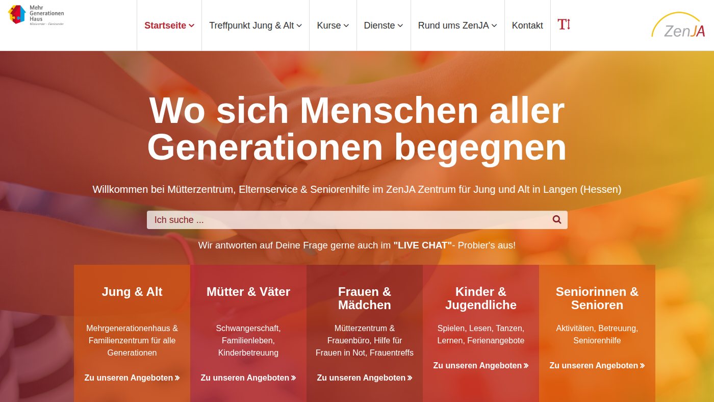 The home page of zenja-langen.de