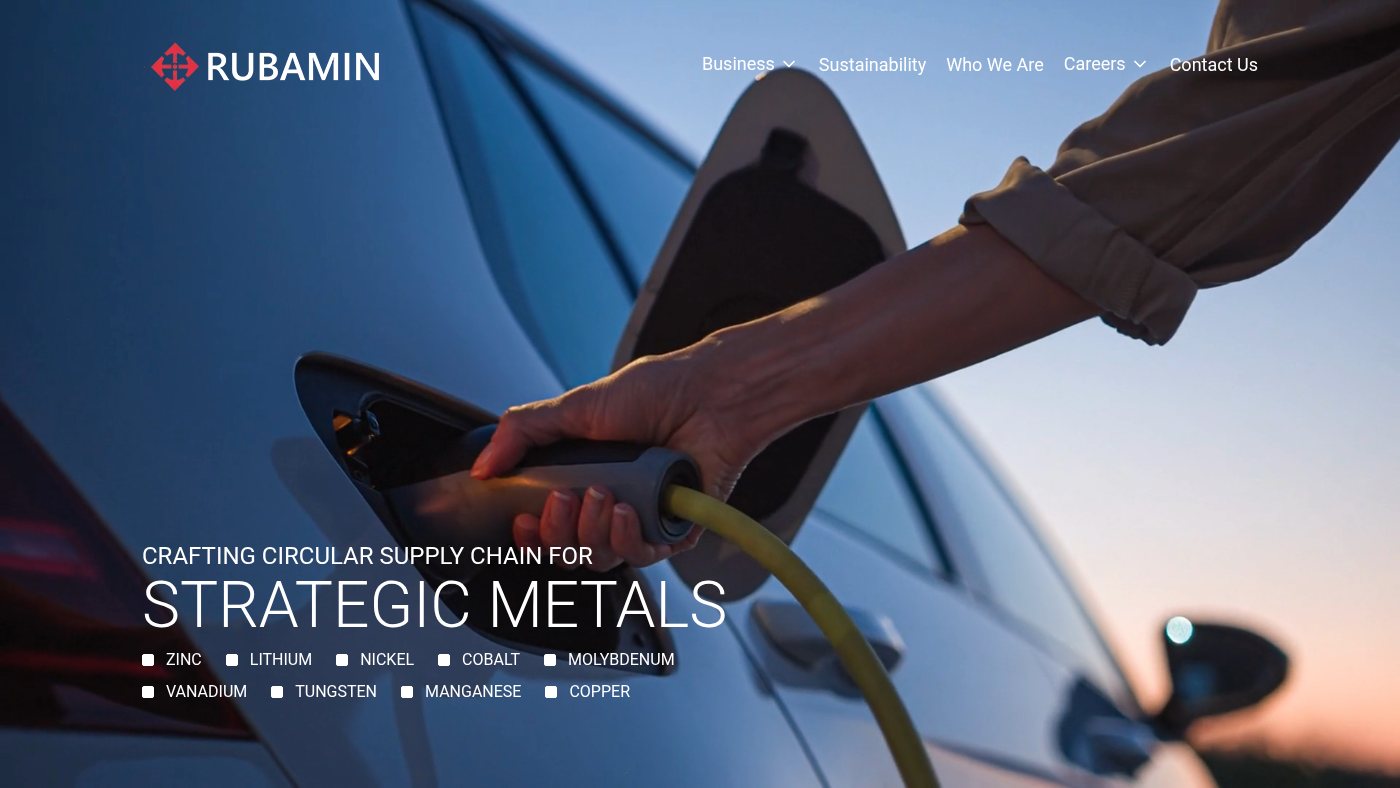 The home page of rubamin.com