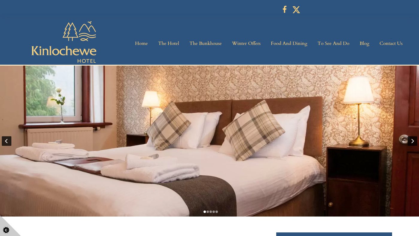 The home page of kinlochewehotel.co.uk