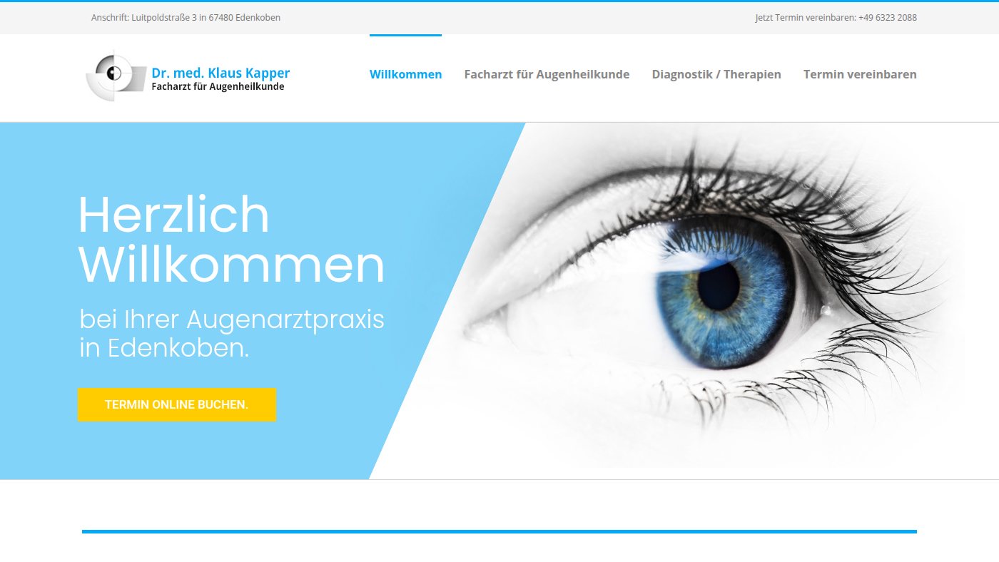 The home page of augenarzt-edenkoben.de