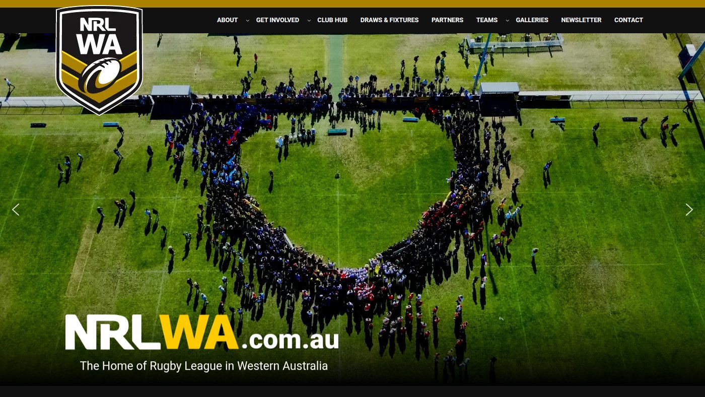 The home page of nrlwa.com.au