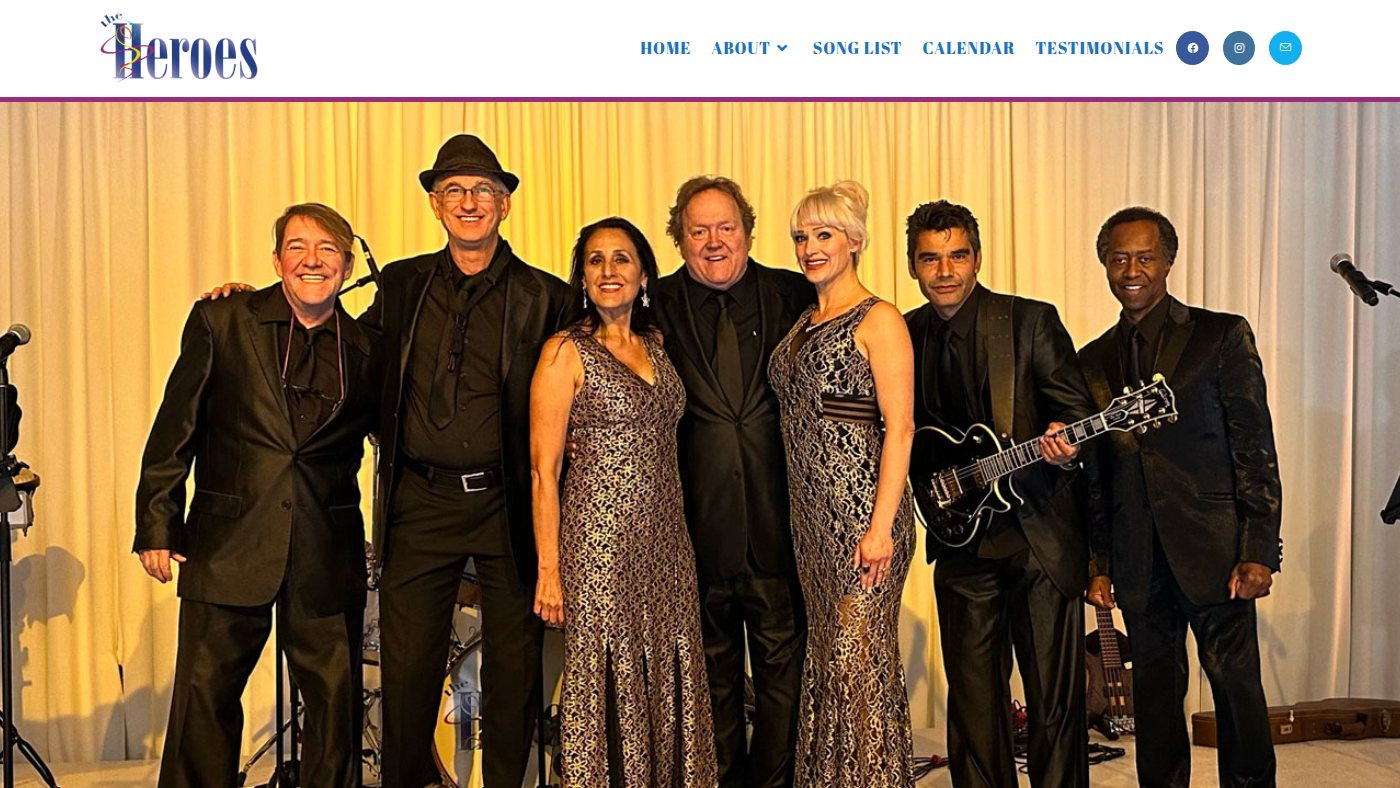 The home page of theheroes.com