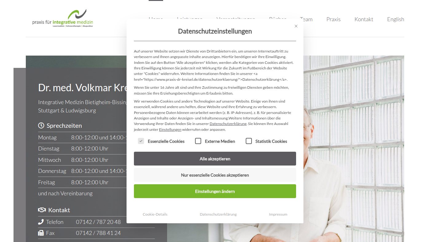 The home page of praxis-dr-kreisel.de