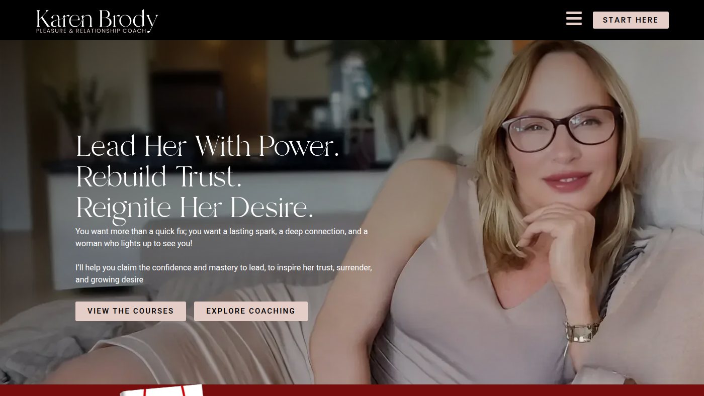 The home page of karenbrodycoaching.com