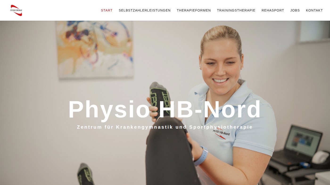 The home page of physio-hb-nord.de
