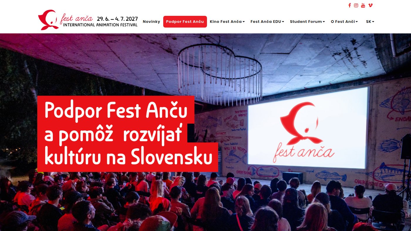 The home page of festanca.sk