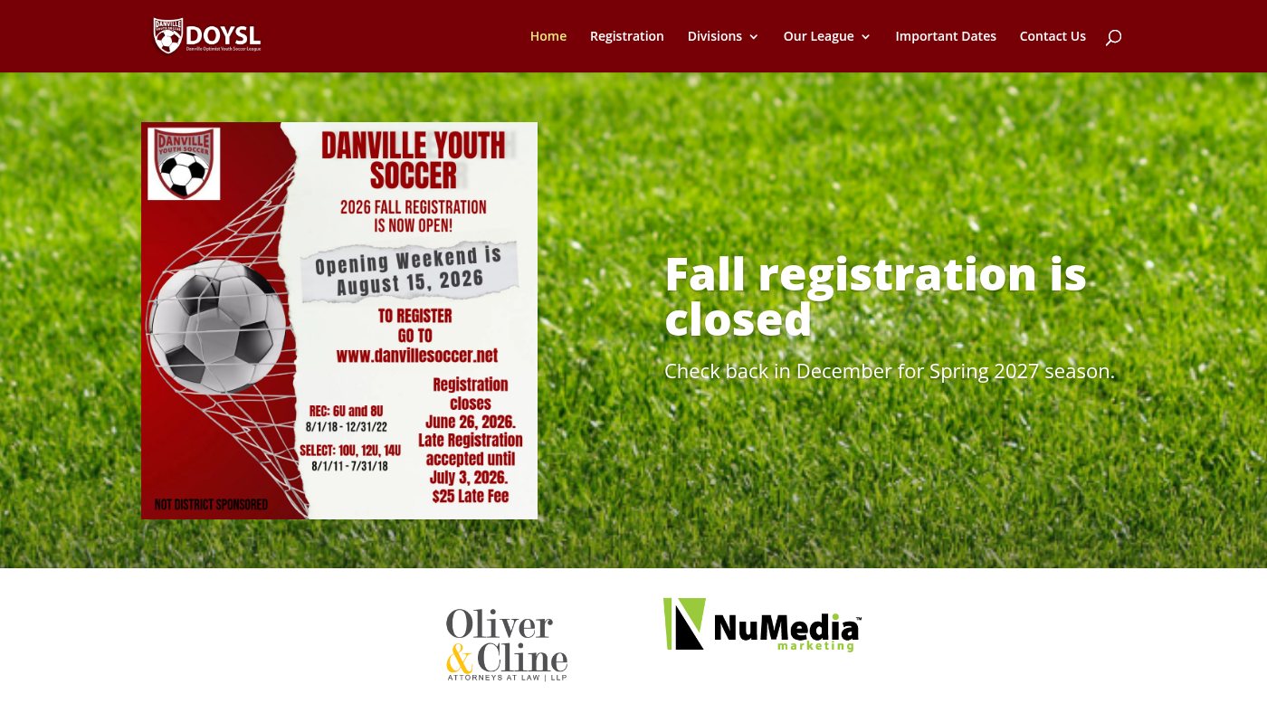 The home page of danvillesoccer.net