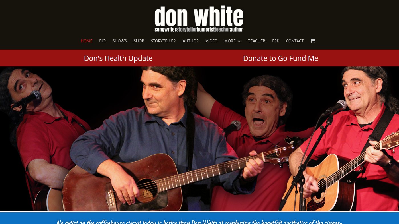 The home page of donwhite.net