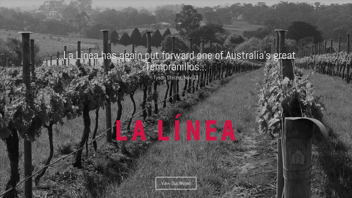 The home page of lalinea.com.au