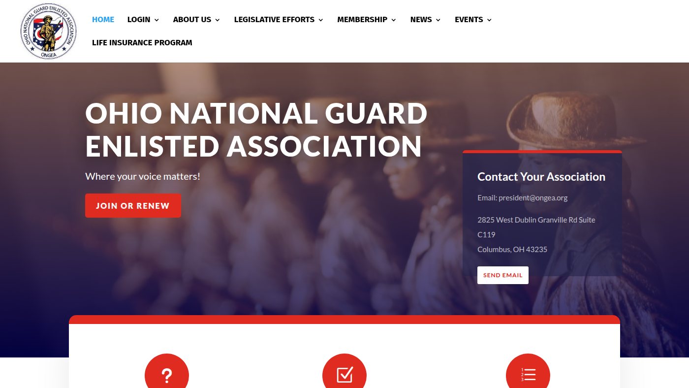 The home page of ongea.org