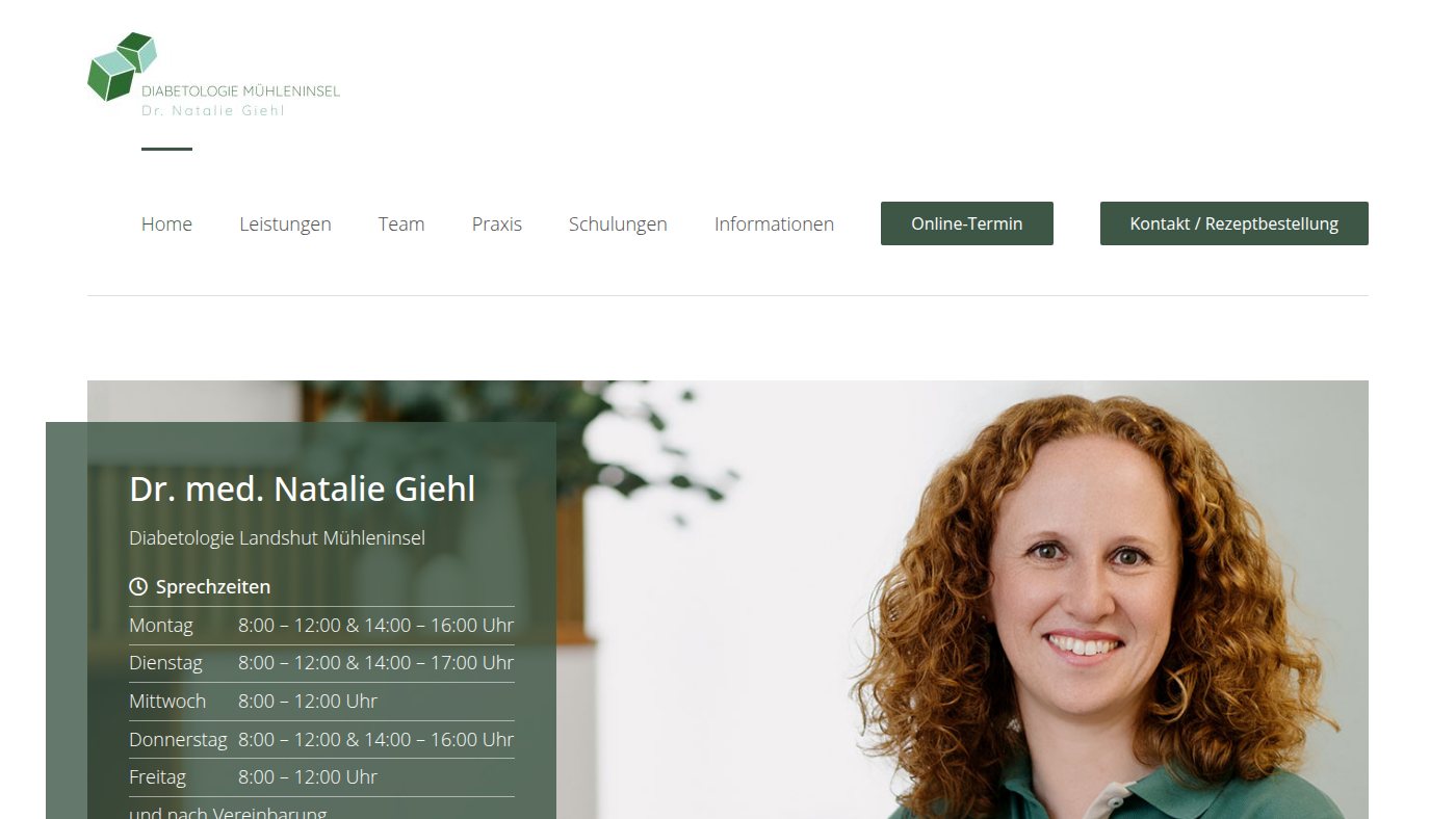 The home page of diabetologie-landshut-muehleninsel.de