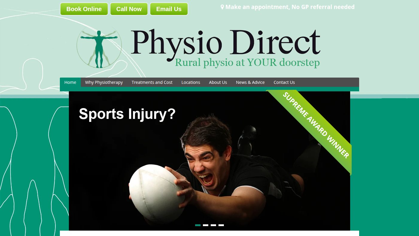 The home page of physiodirectnz.com