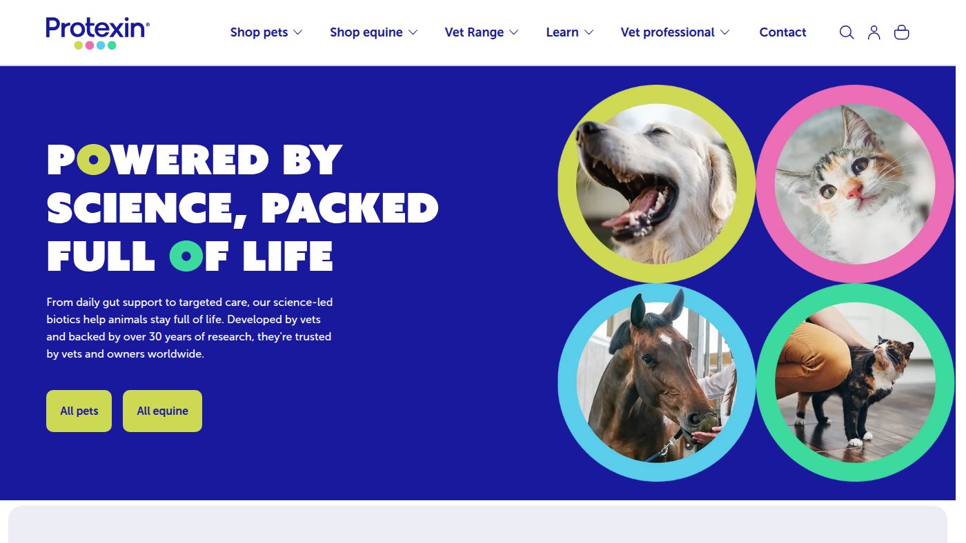 The home page of protexin.com