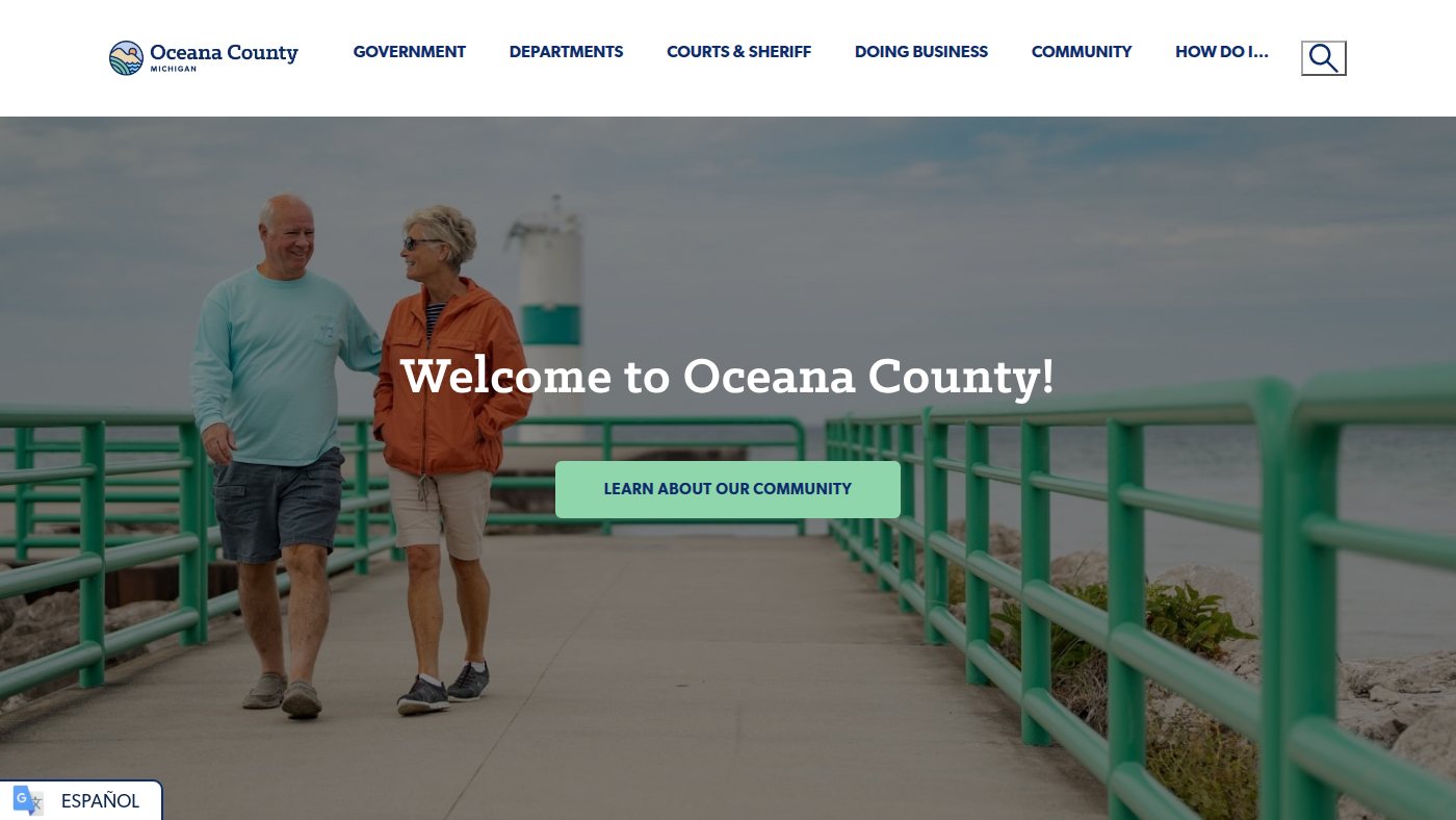 The home page of oceana.mi.us