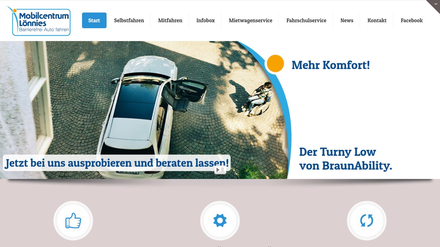 The home page of mobilcentrum-loennies.de
