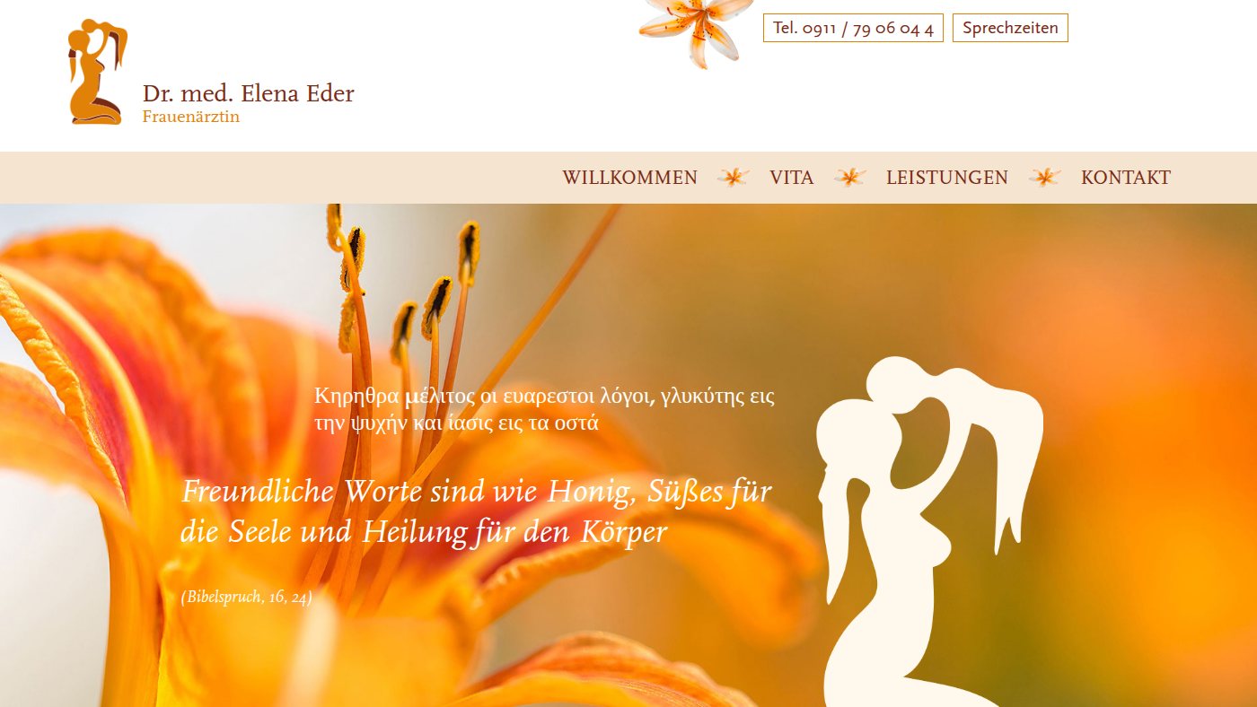 The home page of frauenarzt-fuerth.de