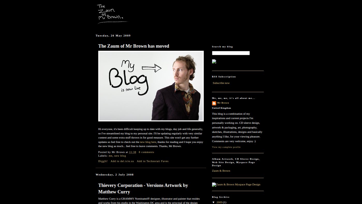 The home page of zaumbrown.blogspot.com