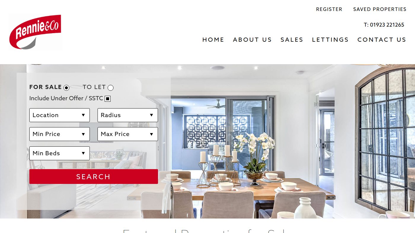 The home page of rennieandco.com