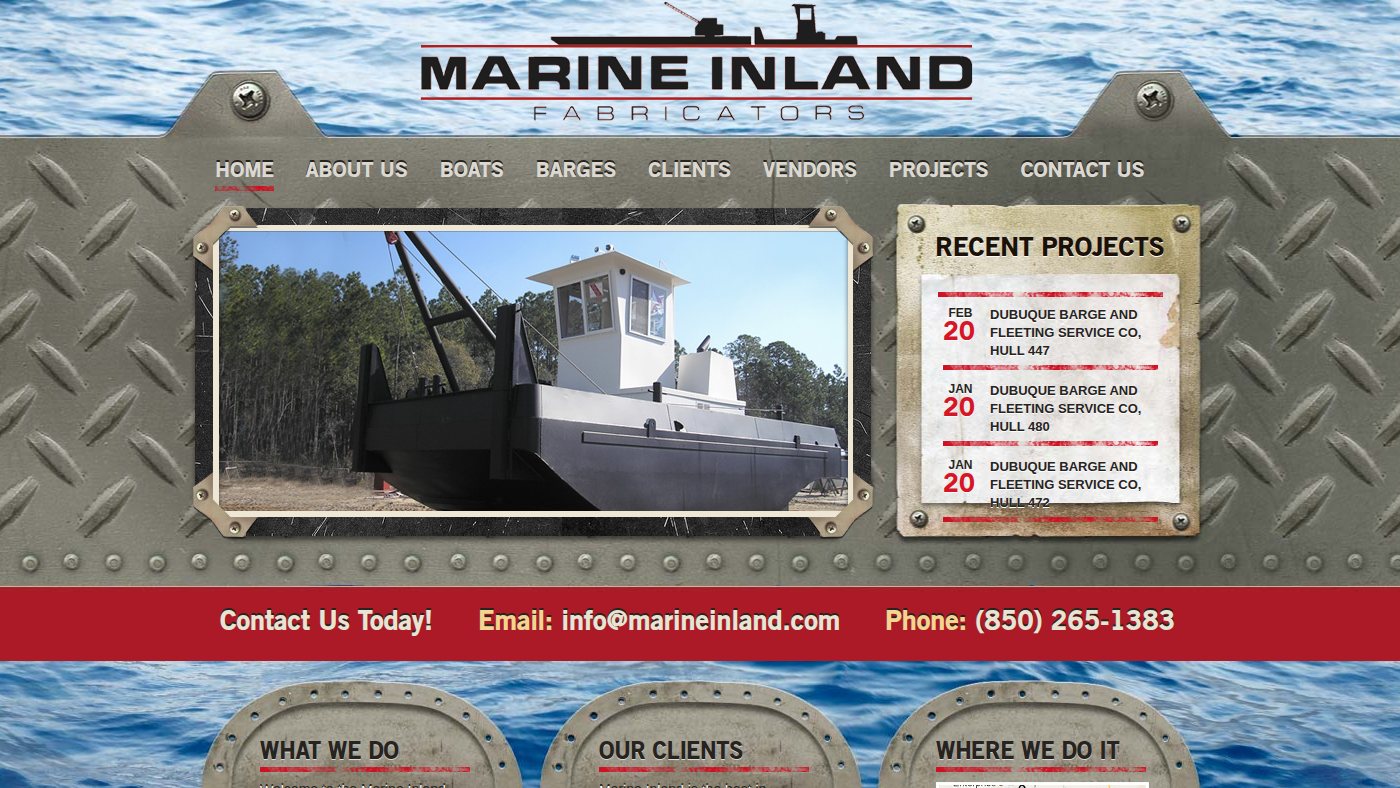 The home page of marineinland.com