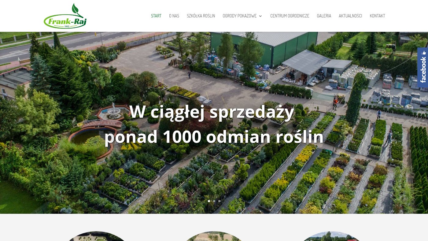 The home page of frank-raj.pl