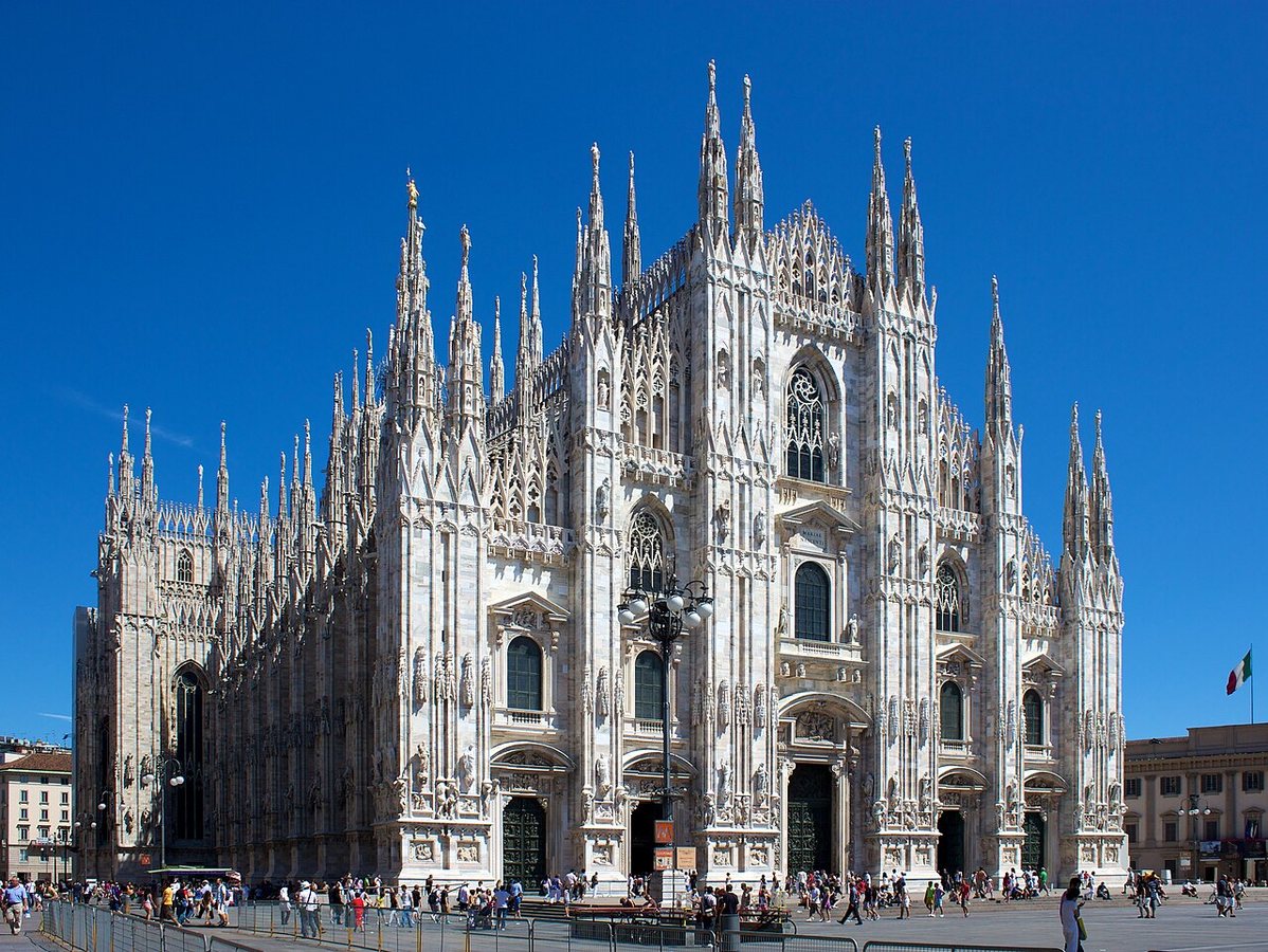 Milan Cathedral seen from Piazza del Duomo