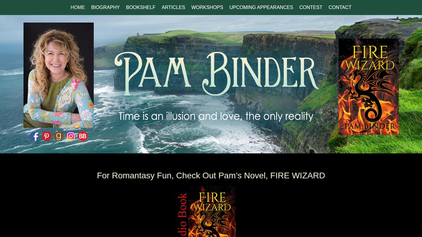 The home page of pambinder.com