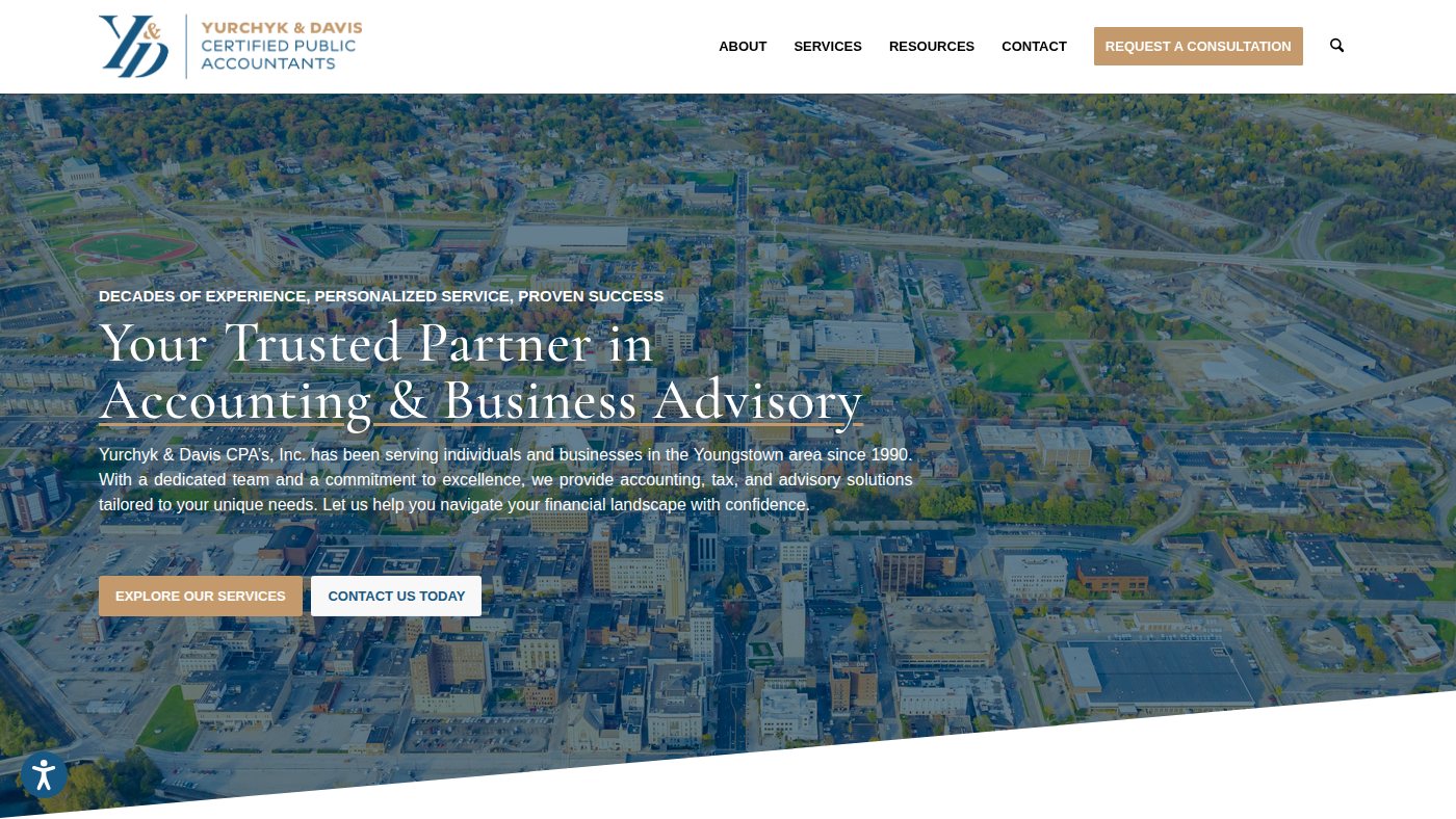 The home page of ydcpa.com