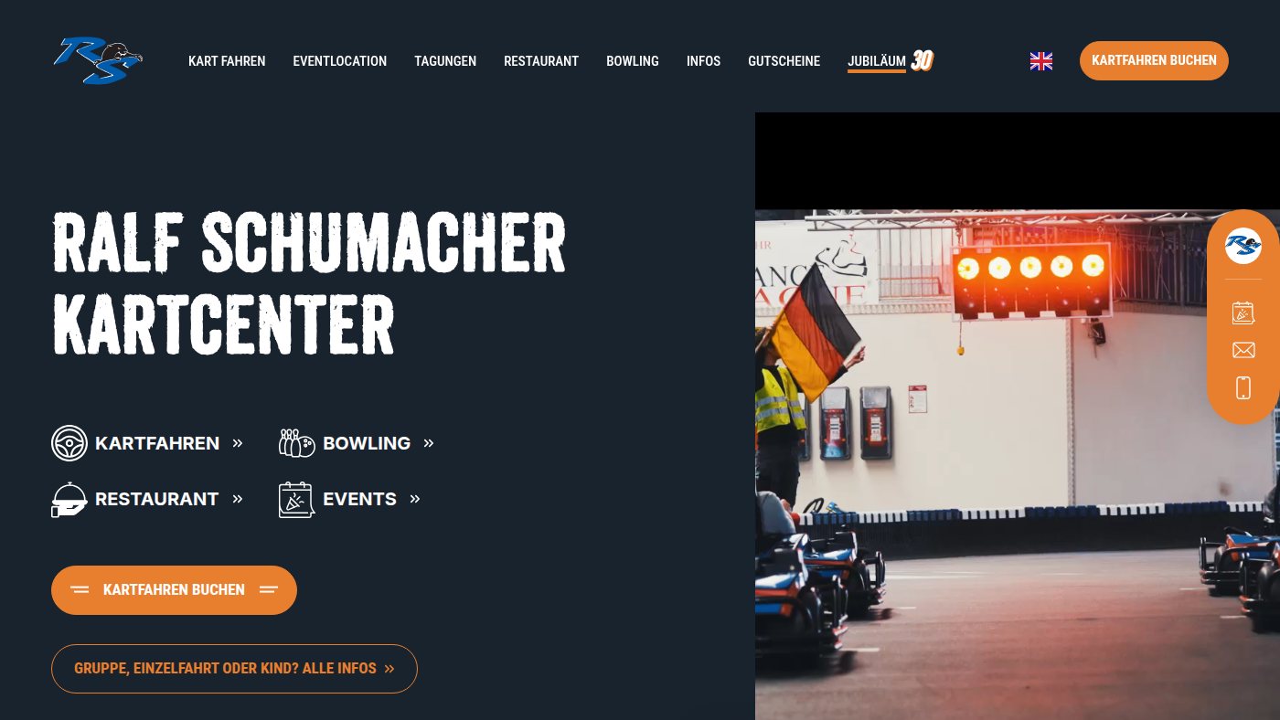 The home page of rs-kartcenter.de