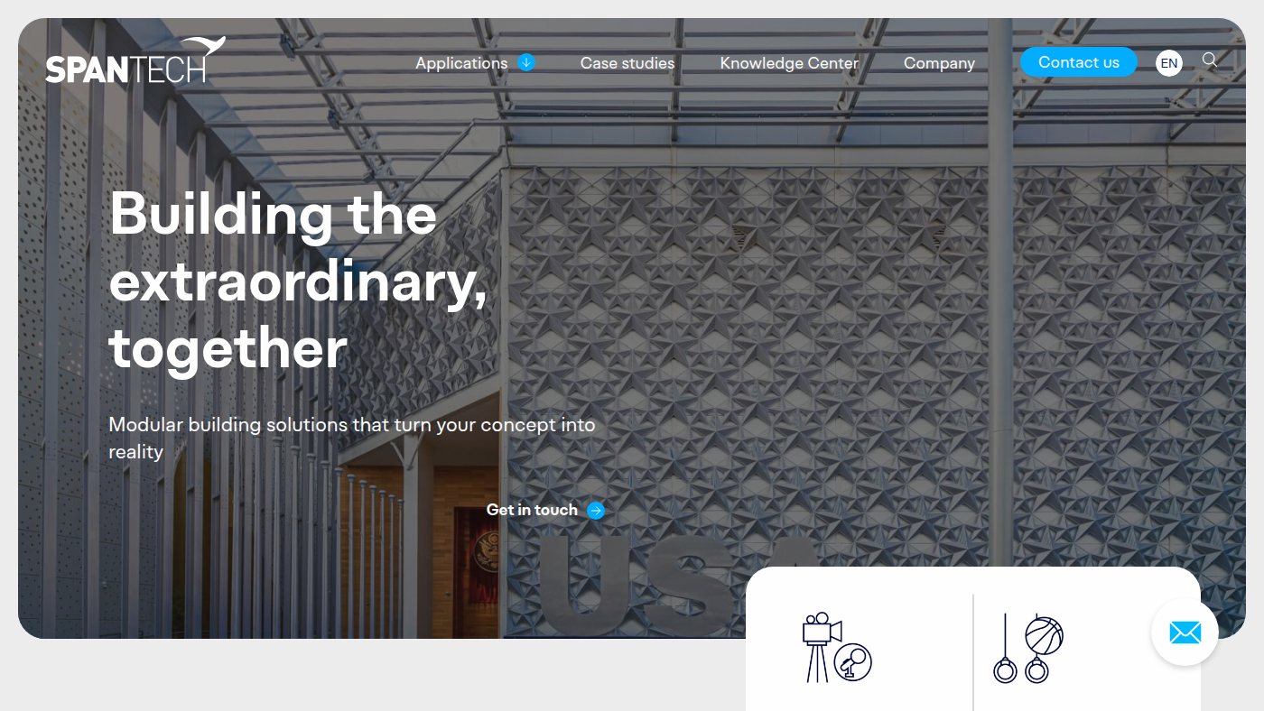 The home page of span-tech.com