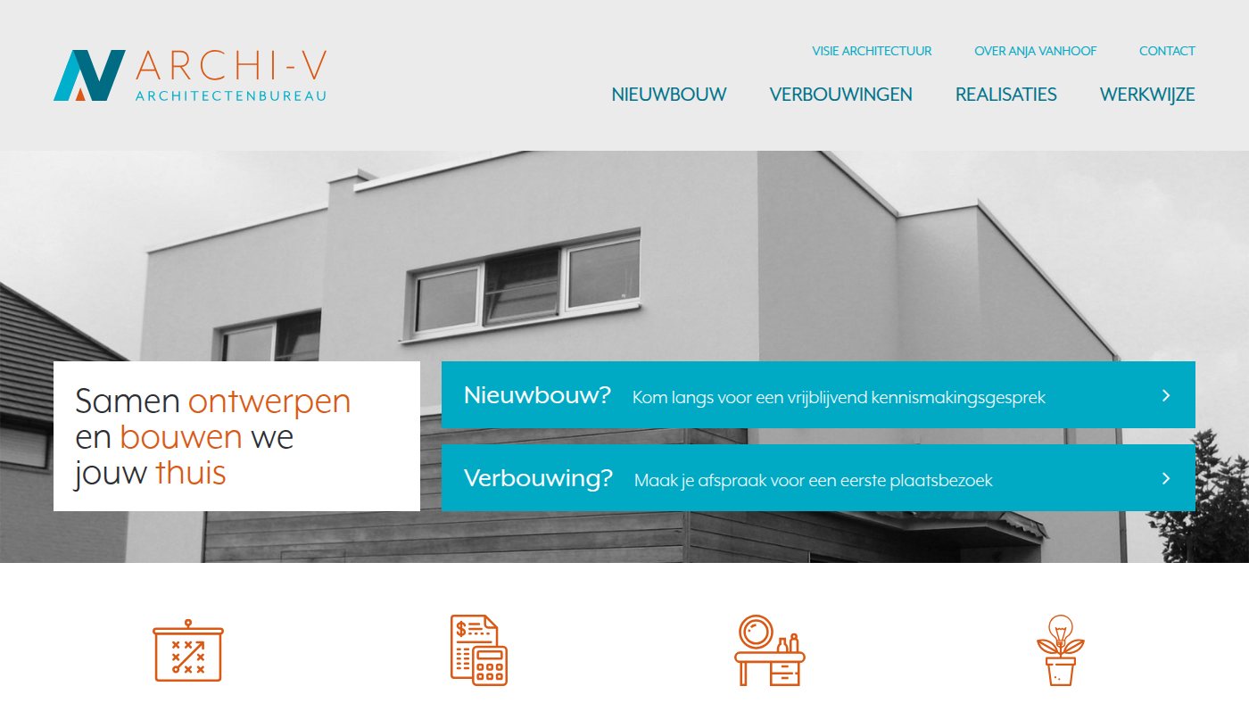 The home page of archi-v.be