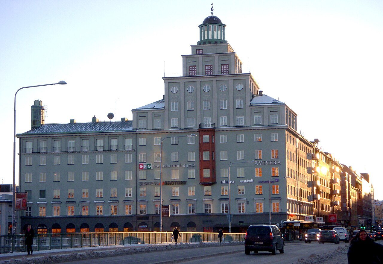 Studia Polar Music se nacházela v této budově na Sankt Eriksgatan 58 ve Stockholmu až do roku 2004.