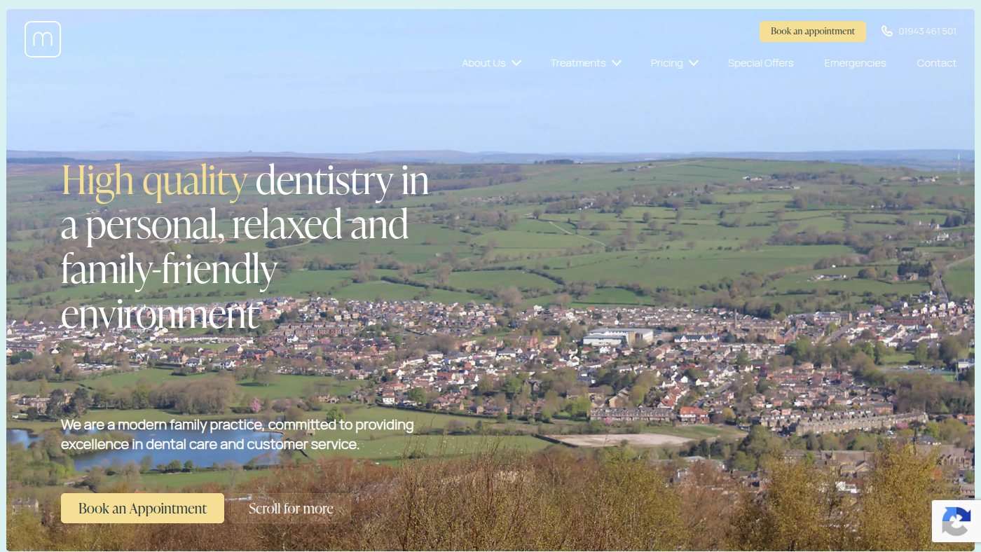 The home page of manorsquaredental.co.uk