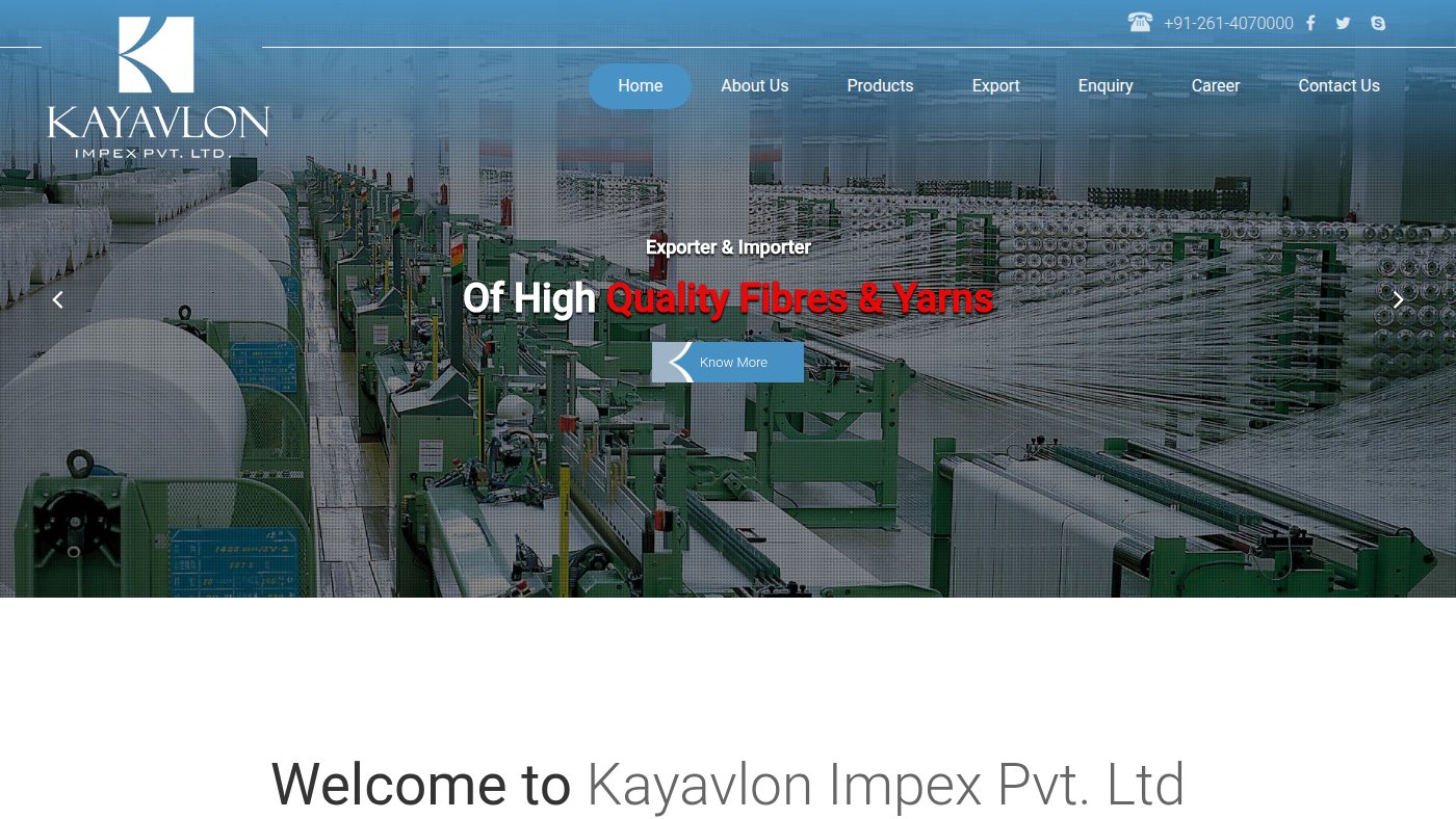 The home page of kayavlon.com