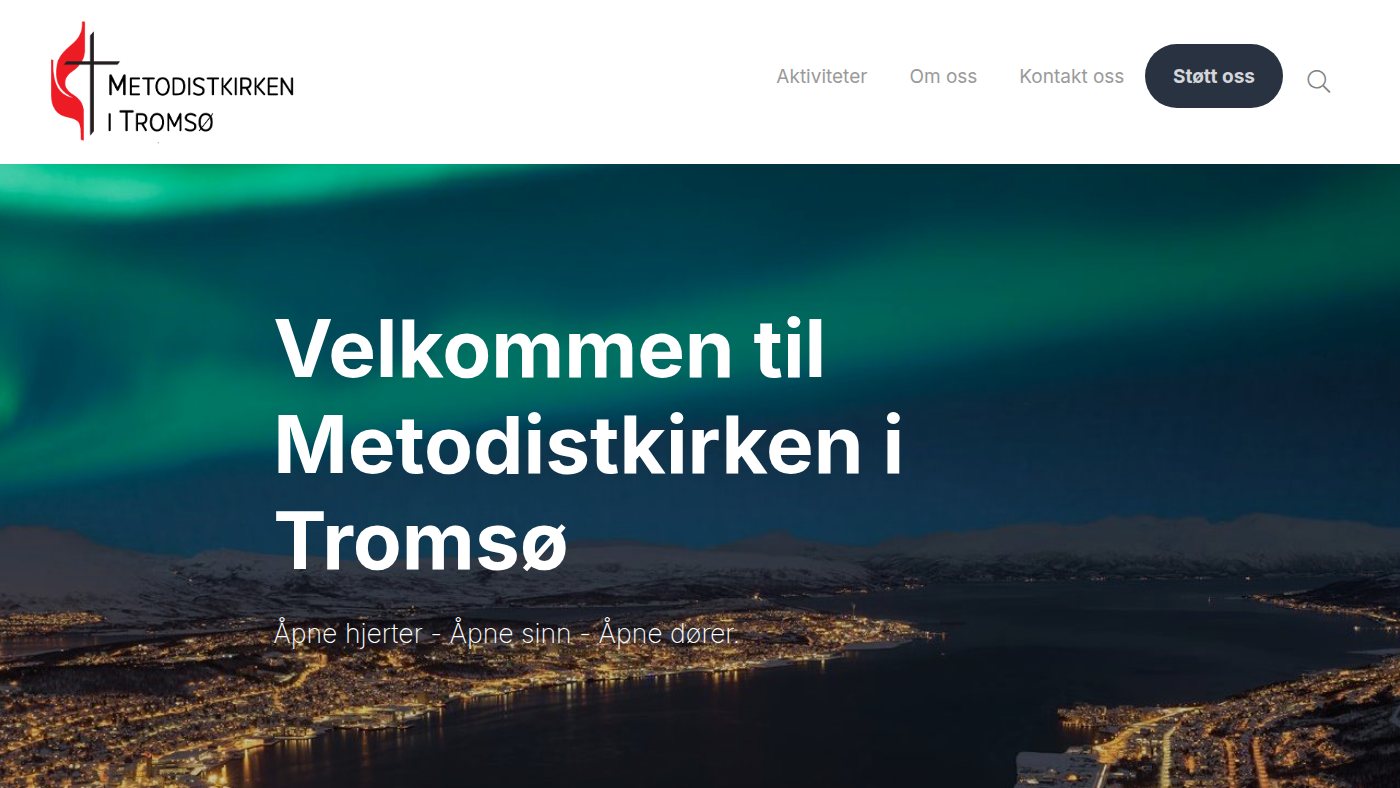 The home page of tromso.metodistkirken.no