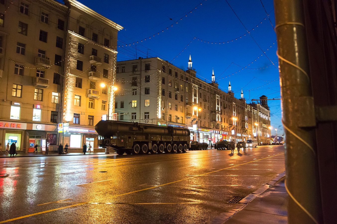 Moscow 2012 Victory Day Parade Rehearsal, Topol-M missile launchers, Russia
