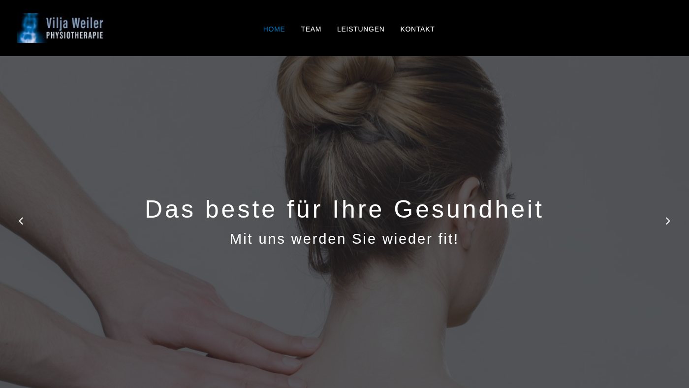 The home page of physio-weiler.de