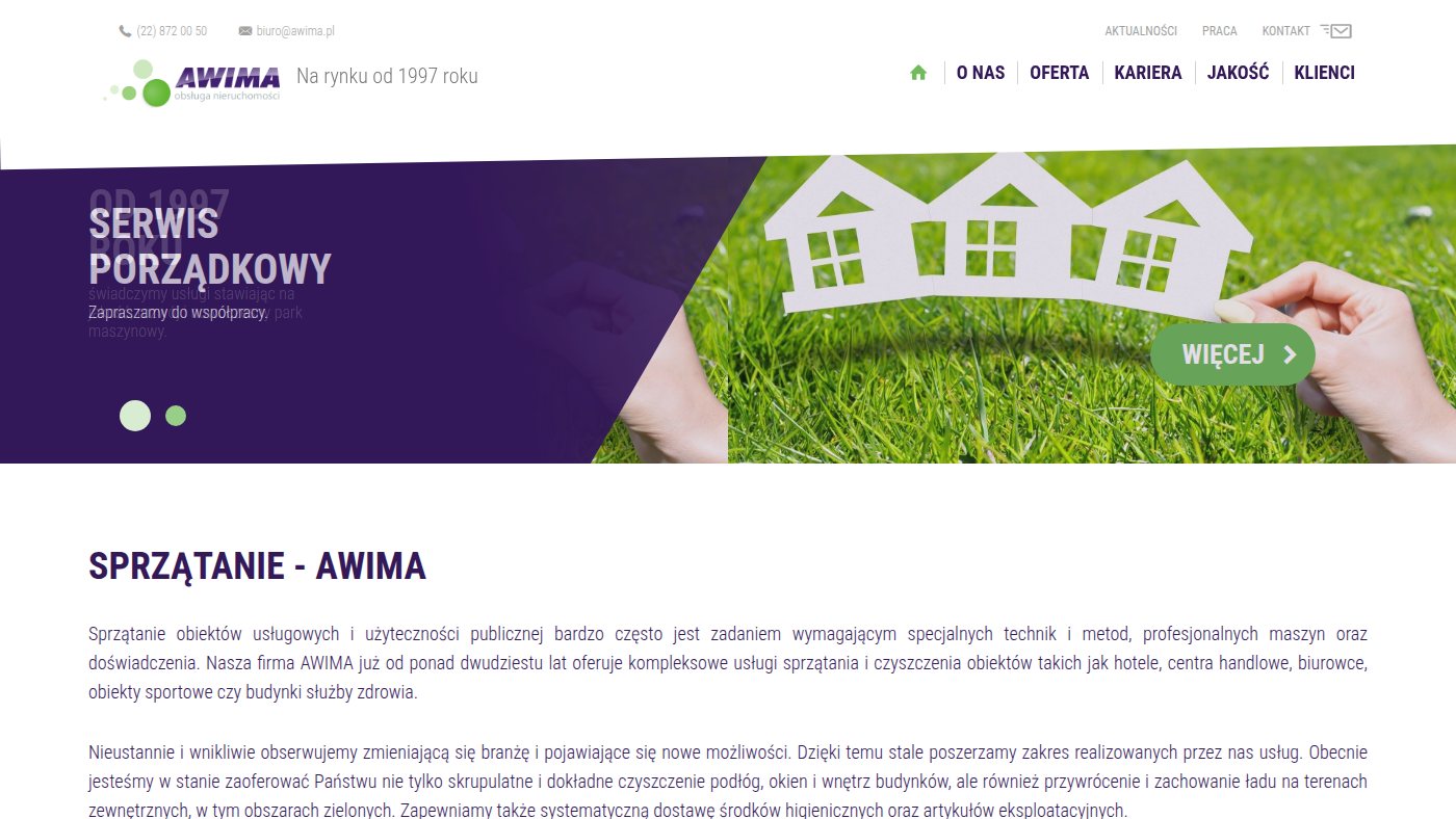 The home page of awima.pl