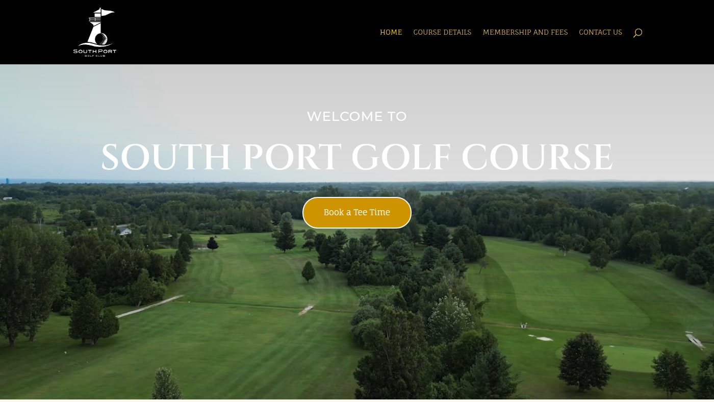 The home page of southportgolfcourse.com