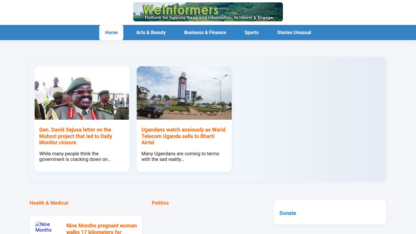 The home page of weinformers.net