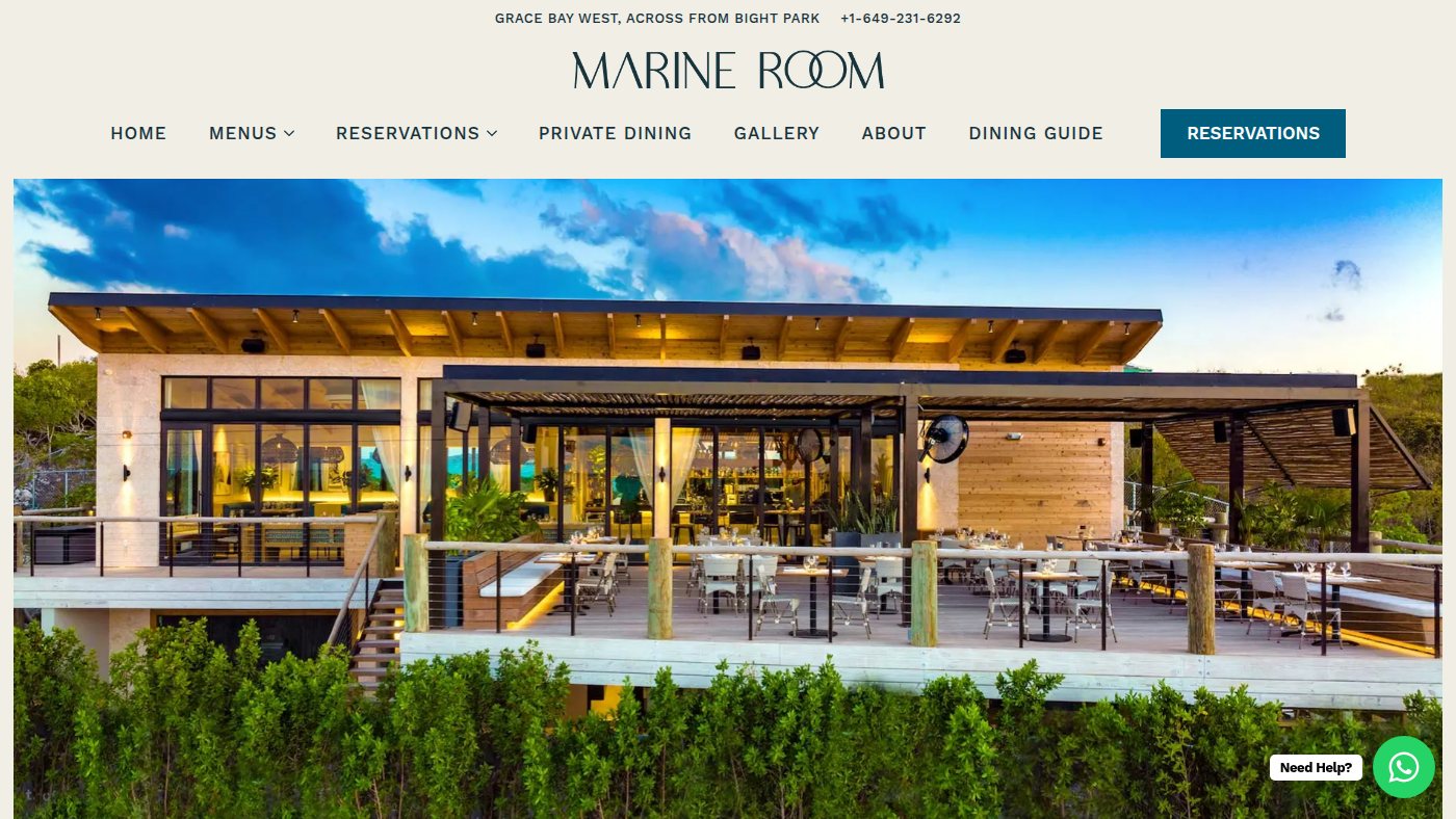 The home page of marineroomtci.com