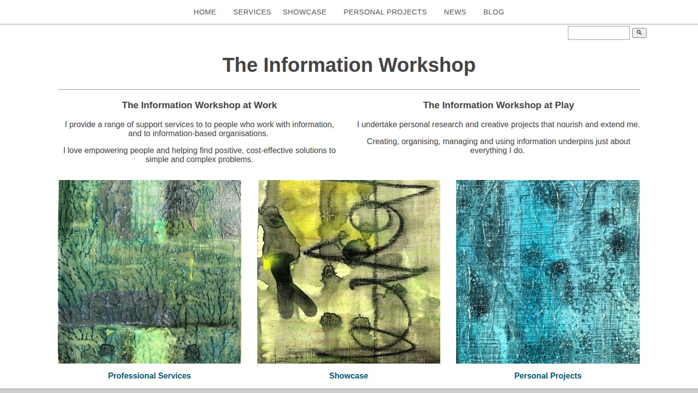 The home page of informationworkshop.com
