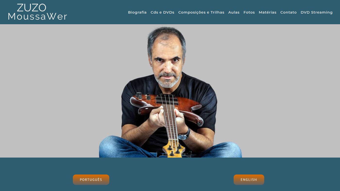 The home page of zuzo.com.br