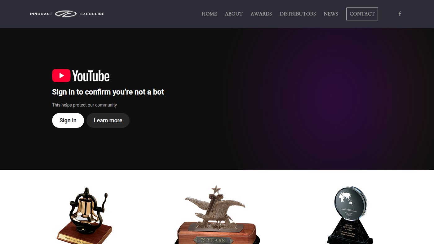 The home page of innocastexeculine.com