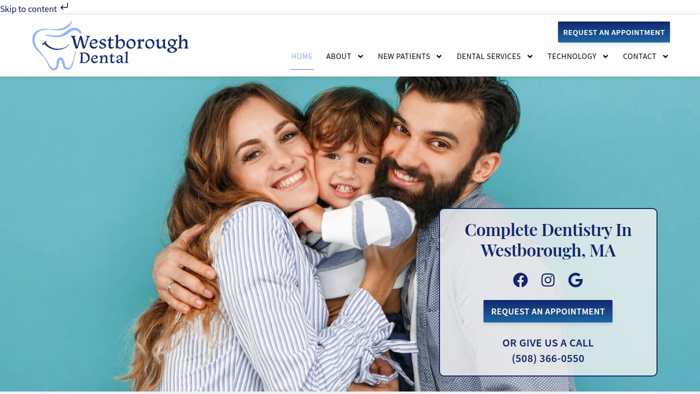 The home page of wda-ma.com