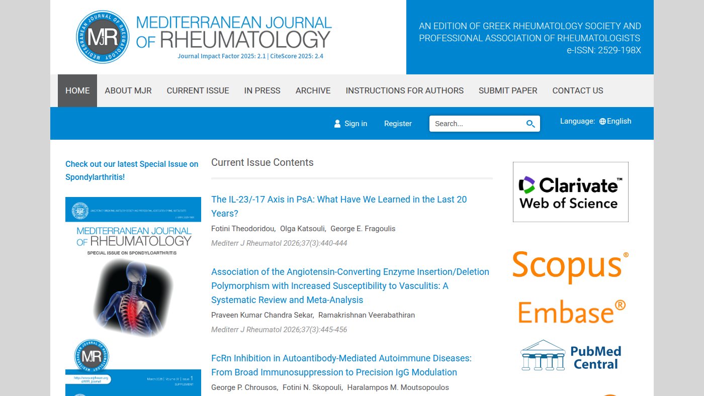 The home page of mjrheum.org