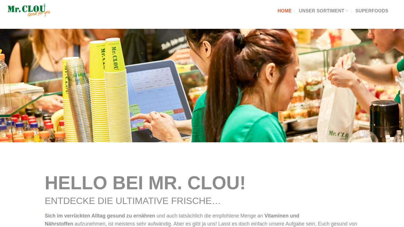The home page of mrclou.com