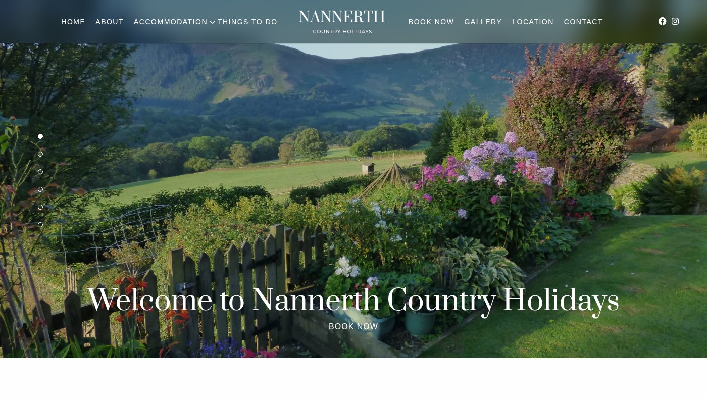 The home page of nannerth.co.uk