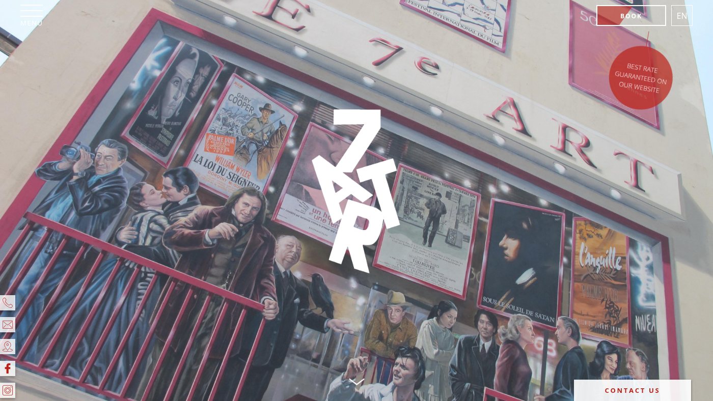 The home page of hotel-7art.com